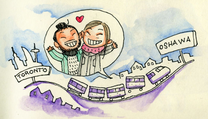 Фотография: Из Италии в Канаду на первое свидание: художник нарисовал комикс о первой встрече с возлюбленной №22 - BigPicture.ru