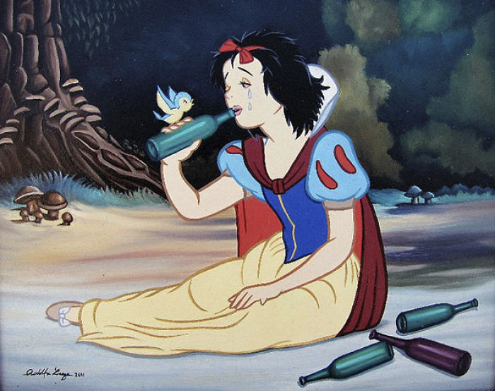Фотография: Провокационные иллюстрации персонажей Disney разрушат ваше детство №9 - BigPicture.ru
