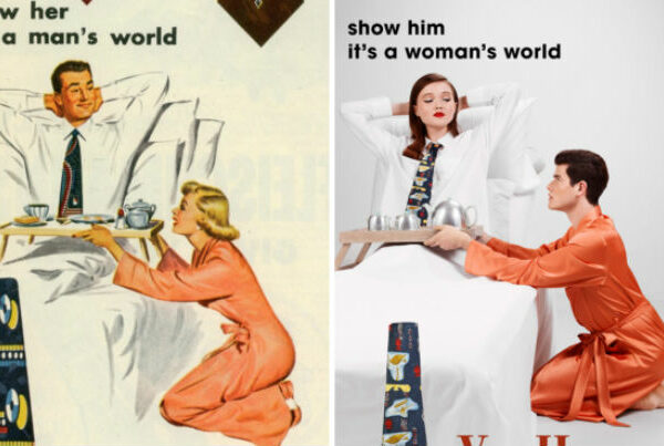 «Покажи ему, что это женский мир»: ливанский фотограф заменил женщин в старой сексистской рекламе на мужчин