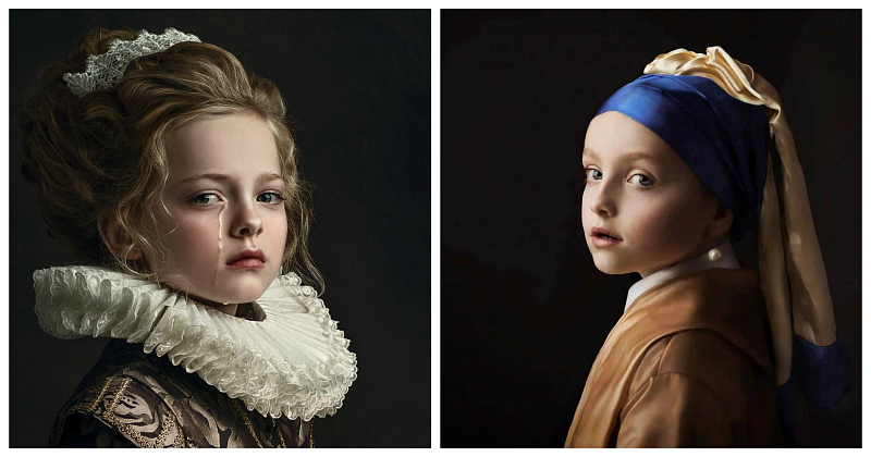 Фотография: Мать пятерых детей из Голландии создает невероятные фотопортреты в стиле старинных мастеров №1 - BigPicture.ru