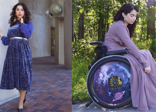 Инвалидное кресло — не приговор: девушка использует средство передвижения как модный аксессуар