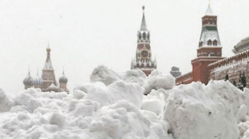 Фотография: Самый сильный снегопад в Москве за всю историю метеонаблюдений: фото в Instagram №1 - BigPicture.ru