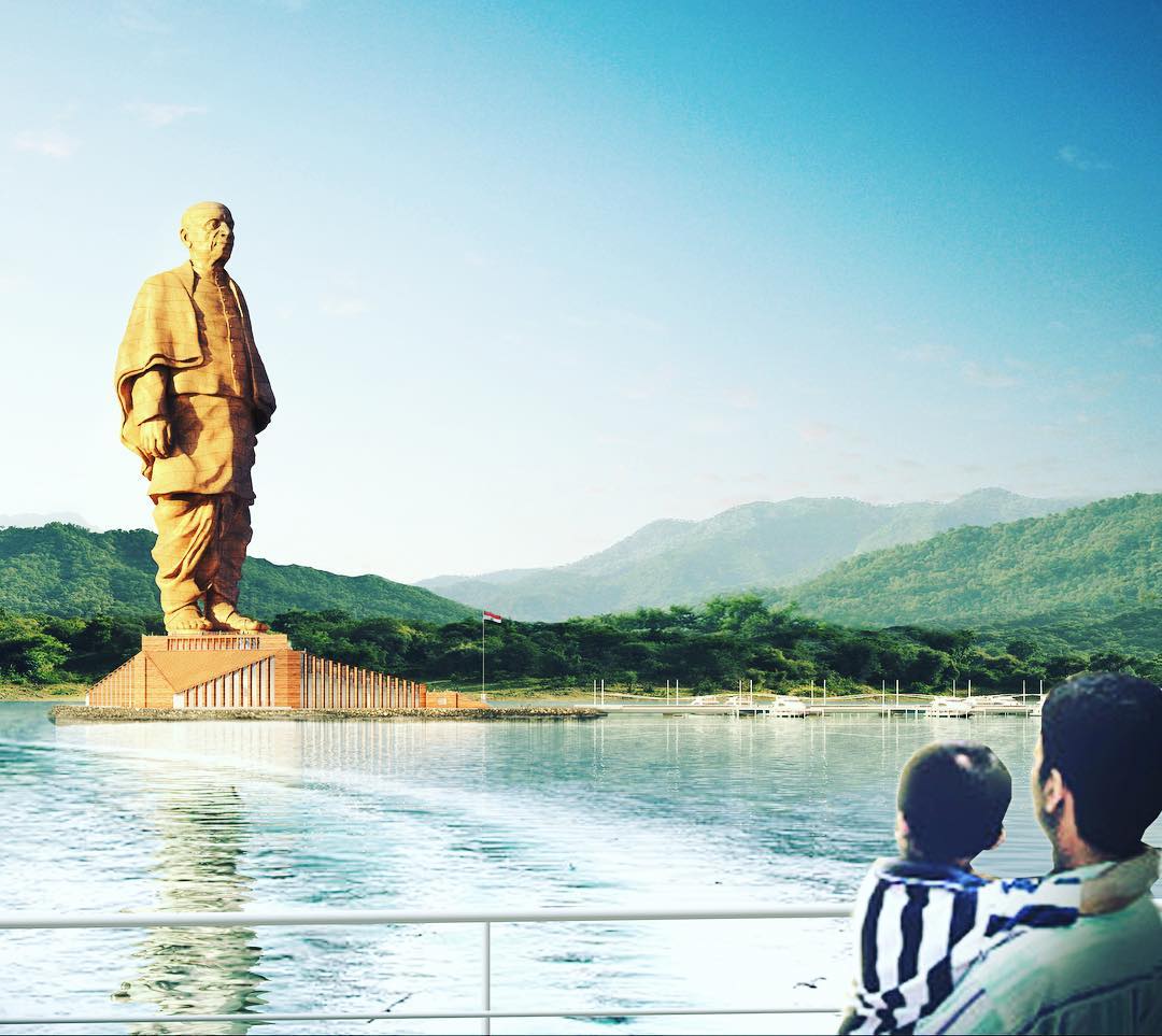 Фотография: В Индии достраивают самый большой памятник на свете — в два раза выше статуи Свободы №7 - BigPicture.ru