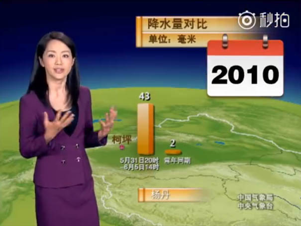 Фотография: Китаянка 22 года ведет прогноз погоды и за это время ни капли не постарела №9 - BigPicture.ru
