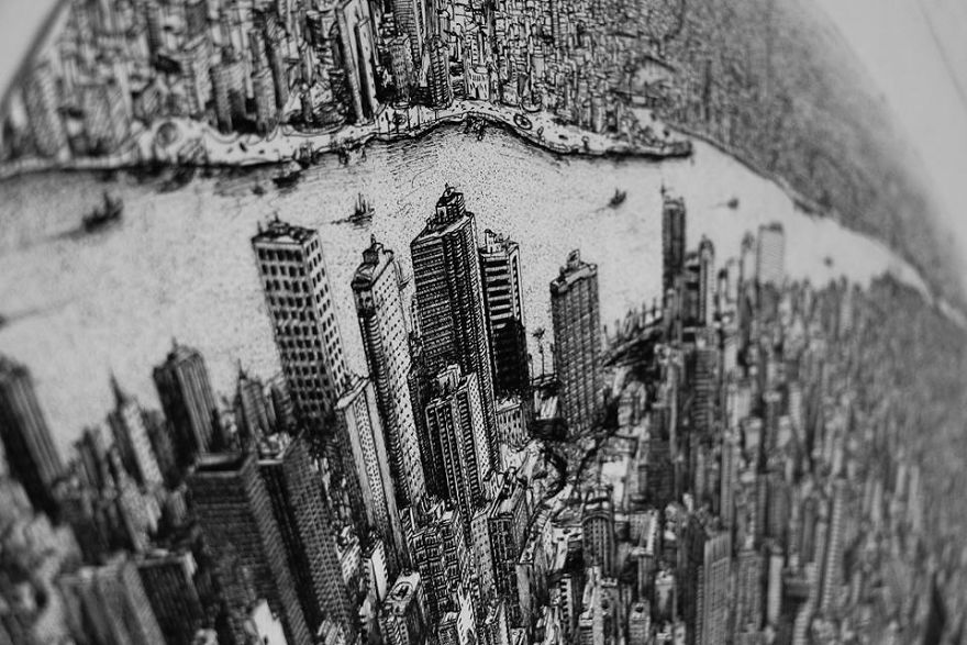 Фотография: Google Maps своими руками: студент из Египта нарисовал каждое здание Нью-Йорка №5 - BigPicture.ru