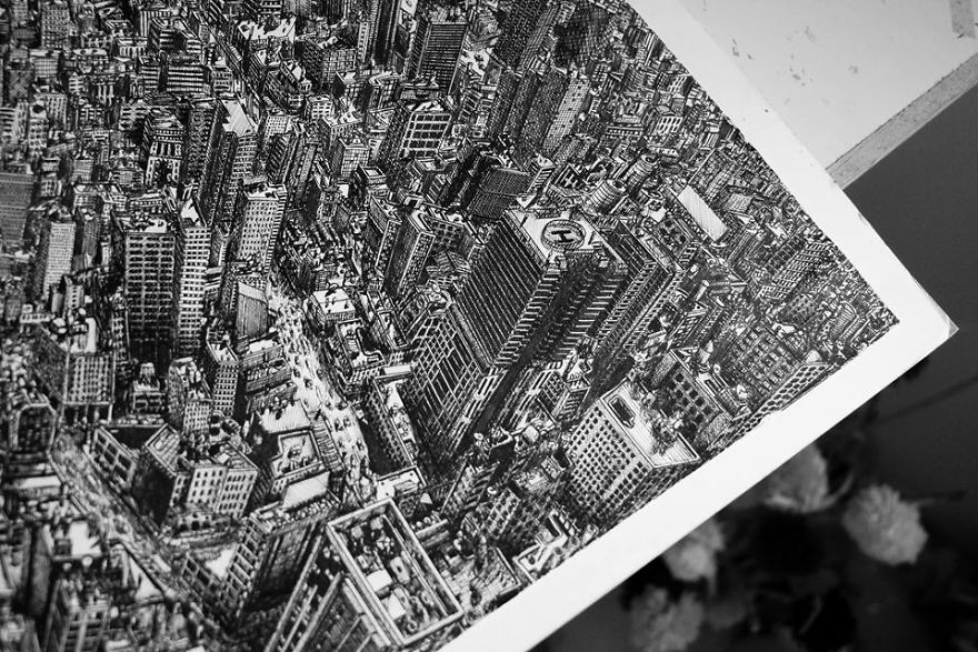 Фотография: Google Maps своими руками: студент из Египта нарисовал каждое здание Нью-Йорка №4 - BigPicture.ru