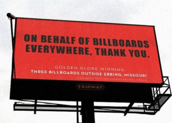 Производители билбордов поблагодарили создателей фильма «Три билборда на границе Эббинга, Миссури»