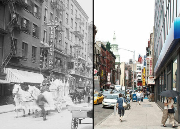 До и после: старинные фотографии Нью-Йорка пересняли с того же ракурса