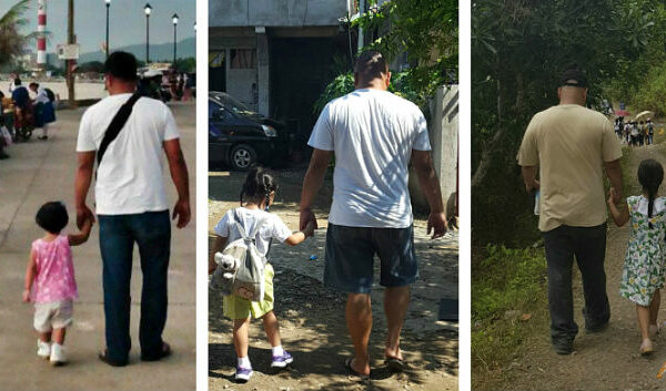 Это так трогательно! Филиппинка четыре года тайно фотографировала мужа с дочкой