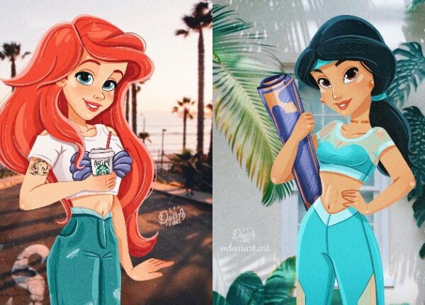 Принцессы XXI  века: как бы выглядели любимые героини Disney, если бы жили в наше время