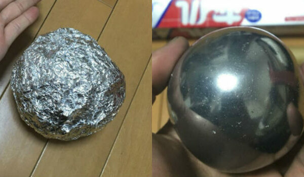 Полируй меня полностью: японцы превращают шары из алюминиевой фольги в блестящее совершенство