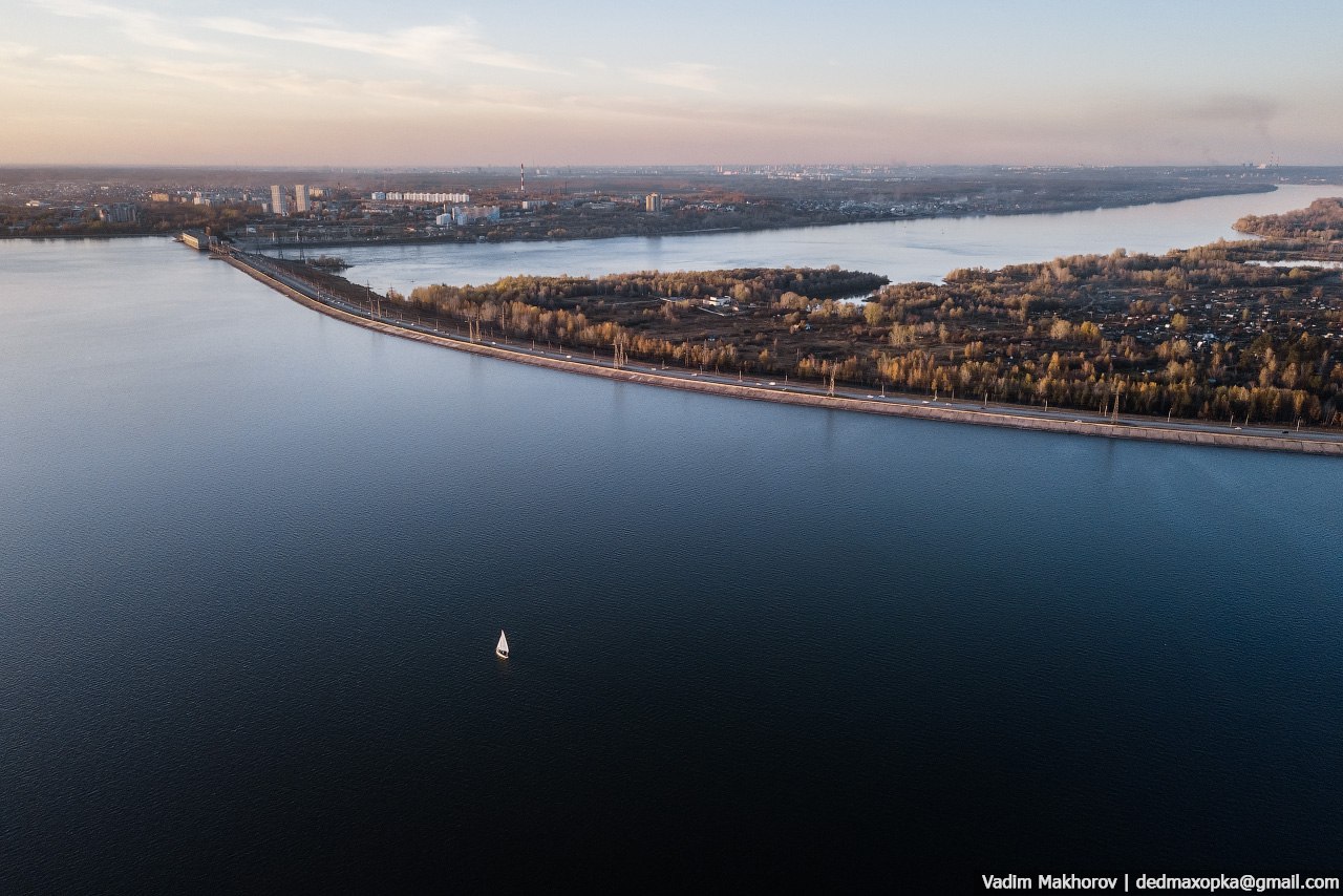 Обское море ГЭС Новосибирска