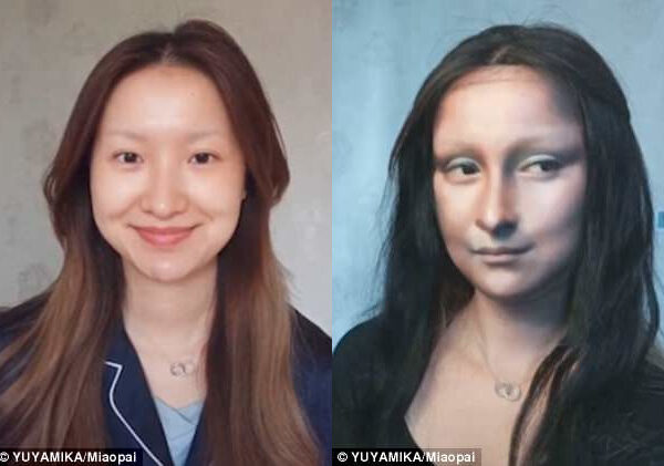 «Лицо — это чистый лист бумаги»: косметика превратила китаянку в Мону Лизу
