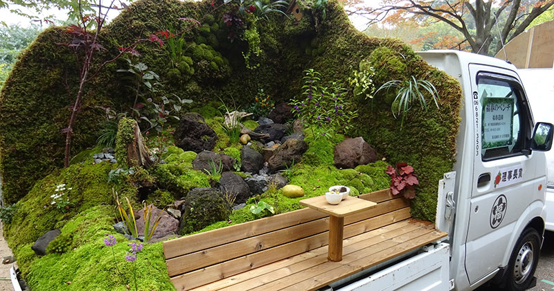 крутые мобильные мини-сады в Японии