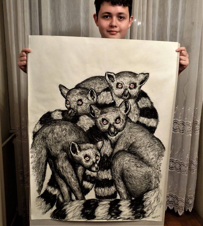 Фотография: Юный серб рисует с двух лет и уже иллюстрирует энциклопедии №11 - BigPicture.ru