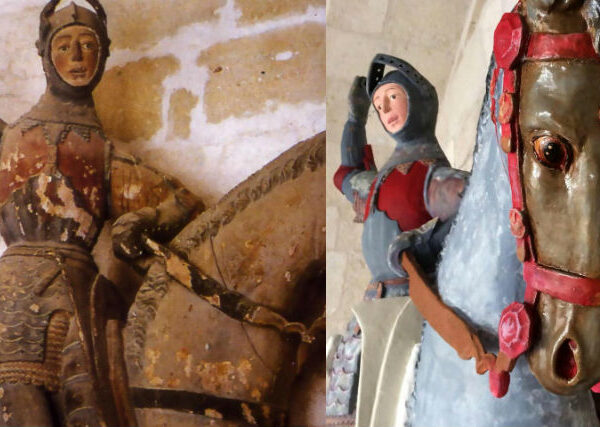 Георгий Победоносец повторил судьбу «Пушистого Иисуса»: скульптуру в испанской церкви отреставрировал учитель труда