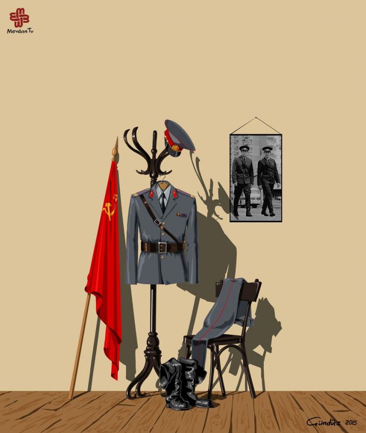 Фотография: Азербайджанский художник изобразил истинное лицо полиции по всему миру в сатирических иллюстрациях №16 - BigPicture.ru