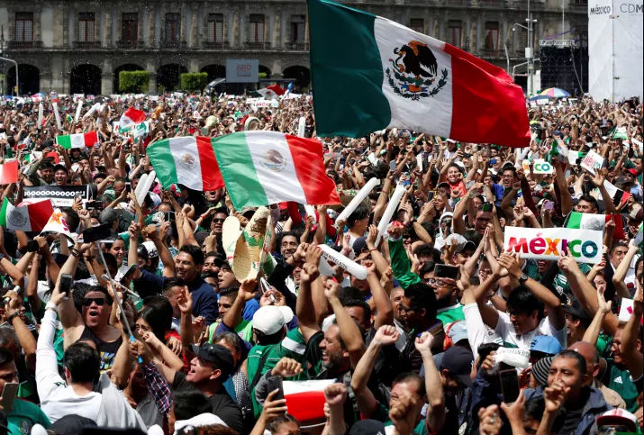 Фотография: Мексиканские фанаты спровоцировали землетрясение в Мехико после гола сборной Германии №2 - BigPicture.ru