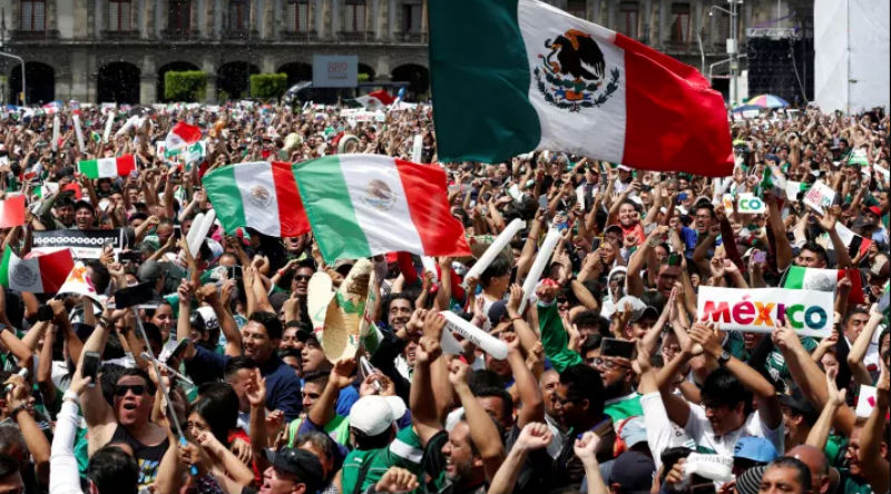 Фотография: Мексиканские фанаты спровоцировали землетрясение в Мехико после гола сборной Германии №1 - BigPicture.ru