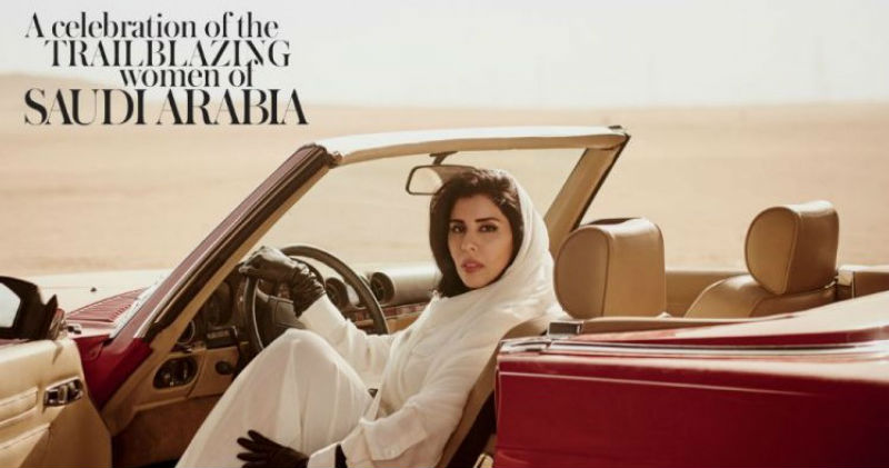Теперь можно: принцесса Саудовской Аравии снялась за рулем для обложки нового Vogue