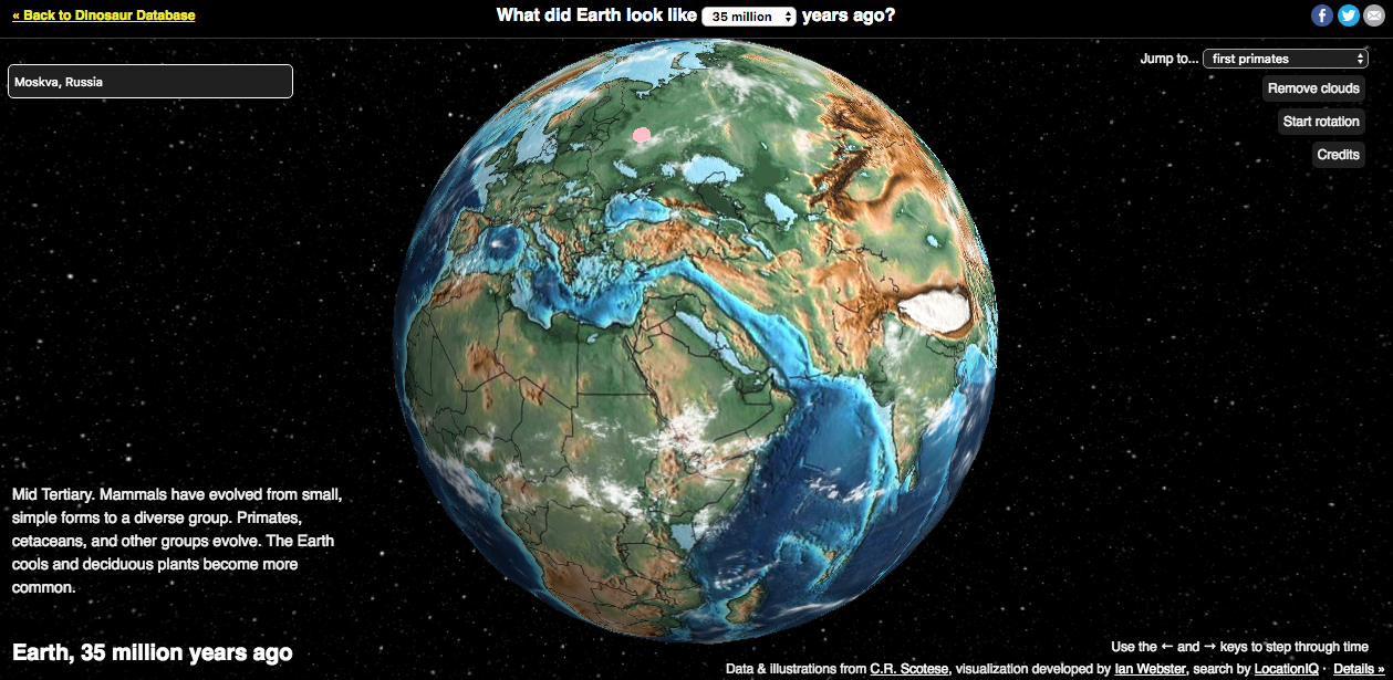 Фотография: Создана интерактивная карта, которая покажет, где находился ваш город 750 миллионов лет назад №6 - BigPicture.ru