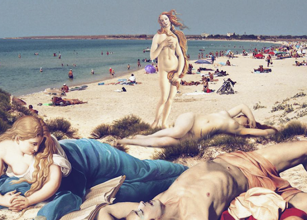 Венера на нудистском пляже: как герои классических полотен вписываются в современность