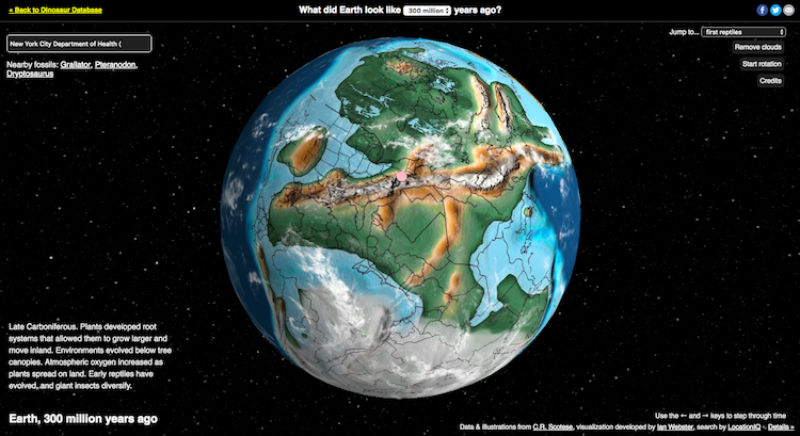 Фотография: Создана интерактивная карта, которая покажет, где находился ваш город 750 миллионов лет назад №1 - BigPicture.ru