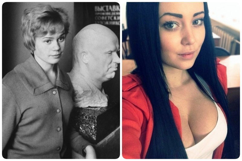 Фотография: Как выглядели первокурсницы раньше и сейчас №1 - BigPicture.ru
