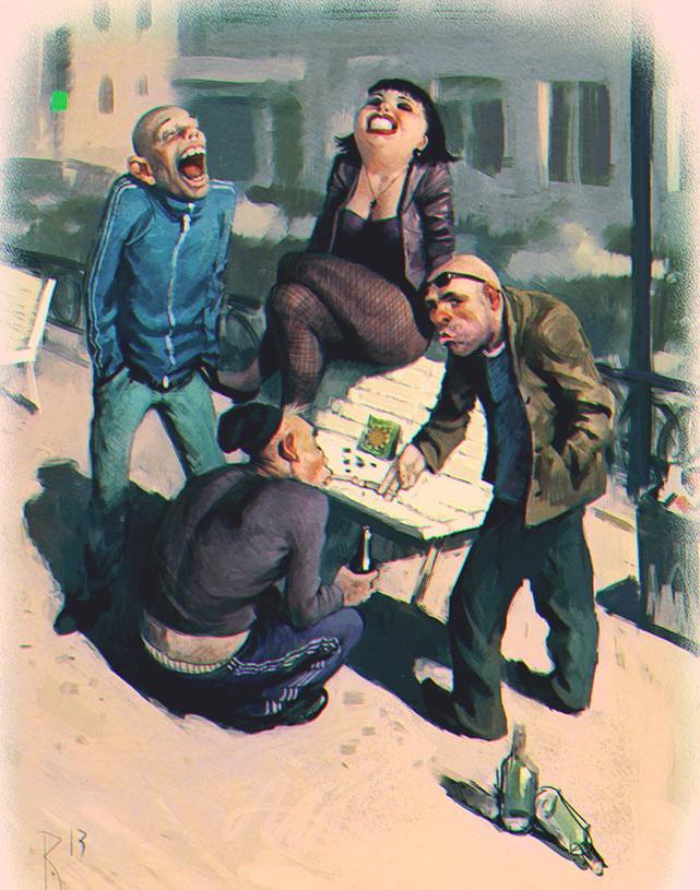 Фотография: Невыносимая четкость бытия: гопники и то, как их видят современные художники и иллюстраторы №18 - BigPicture.ru