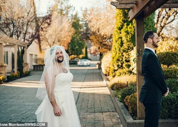 Рецепт удачной свадьбы: бородатая «невеста» подкралась к жениху