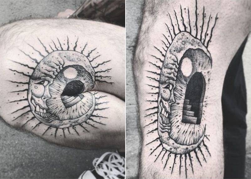 Грамотное расположение татуировки на теле. | VK