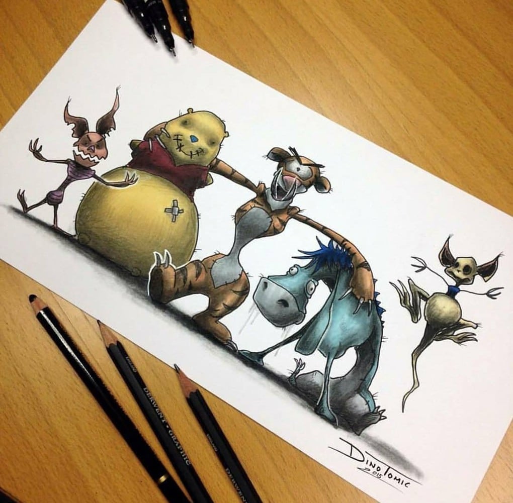 Фотография: Мурашки по коже: художник превращает мультяшных персонажей в страшилищ №18 - BigPicture.ru