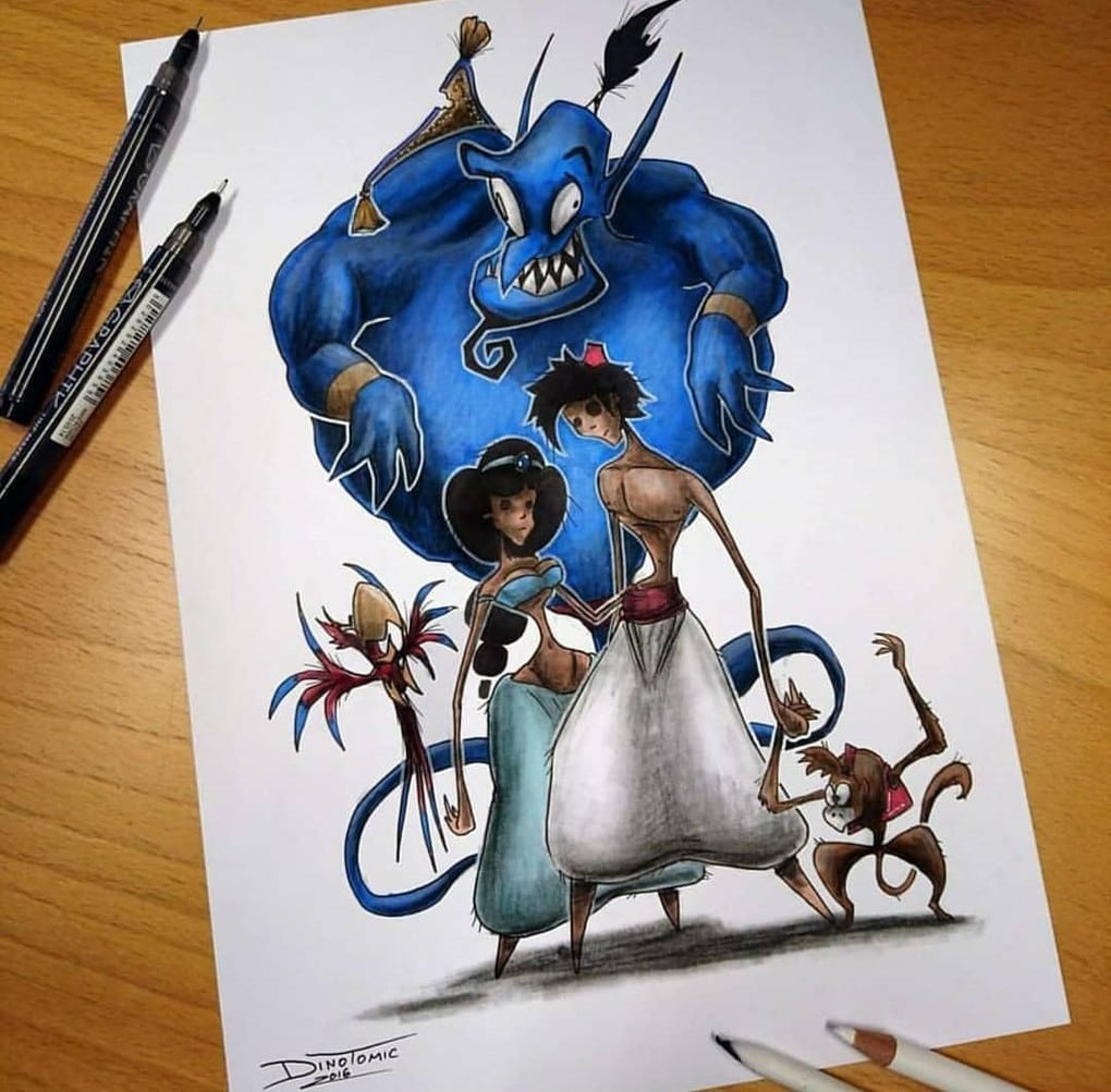 Фотография: Мурашки по коже: художник превращает мультяшных персонажей в страшилищ №19 - BigPicture.ru