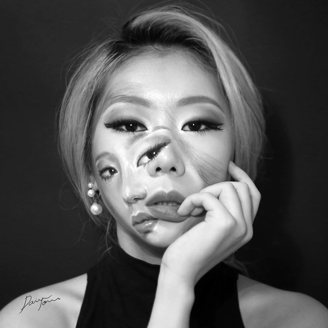 Фотография: Прекрасные химеры: визажист из Кореи взрывает мозг оптическими иллюзиями макияжа №14 - BigPicture.ru