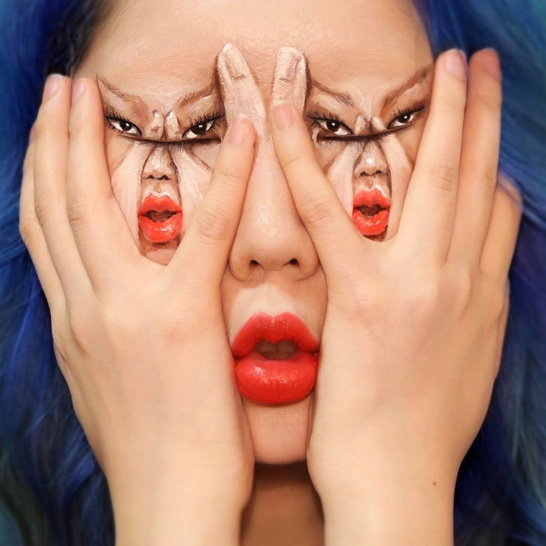 Фотография: Прекрасные химеры: визажист из Кореи взрывает мозг оптическими иллюзиями макияжа №22 - BigPicture.ru