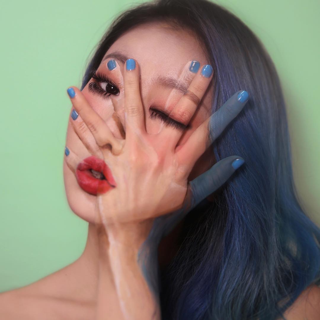 Фотография: Прекрасные химеры: визажист из Кореи взрывает мозг оптическими иллюзиями макияжа №33 - BigPicture.ru