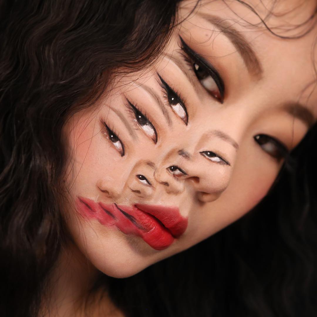 Фотография: Прекрасные химеры: визажист из Кореи взрывает мозг оптическими иллюзиями макияжа №44 - BigPicture.ru