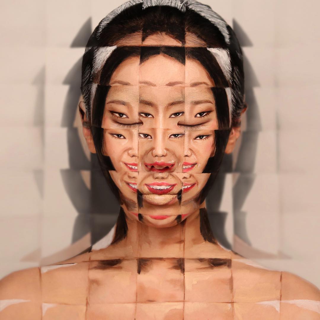 Фотография: Прекрасные химеры: визажист из Кореи взрывает мозг оптическими иллюзиями макияжа №49 - BigPicture.ru