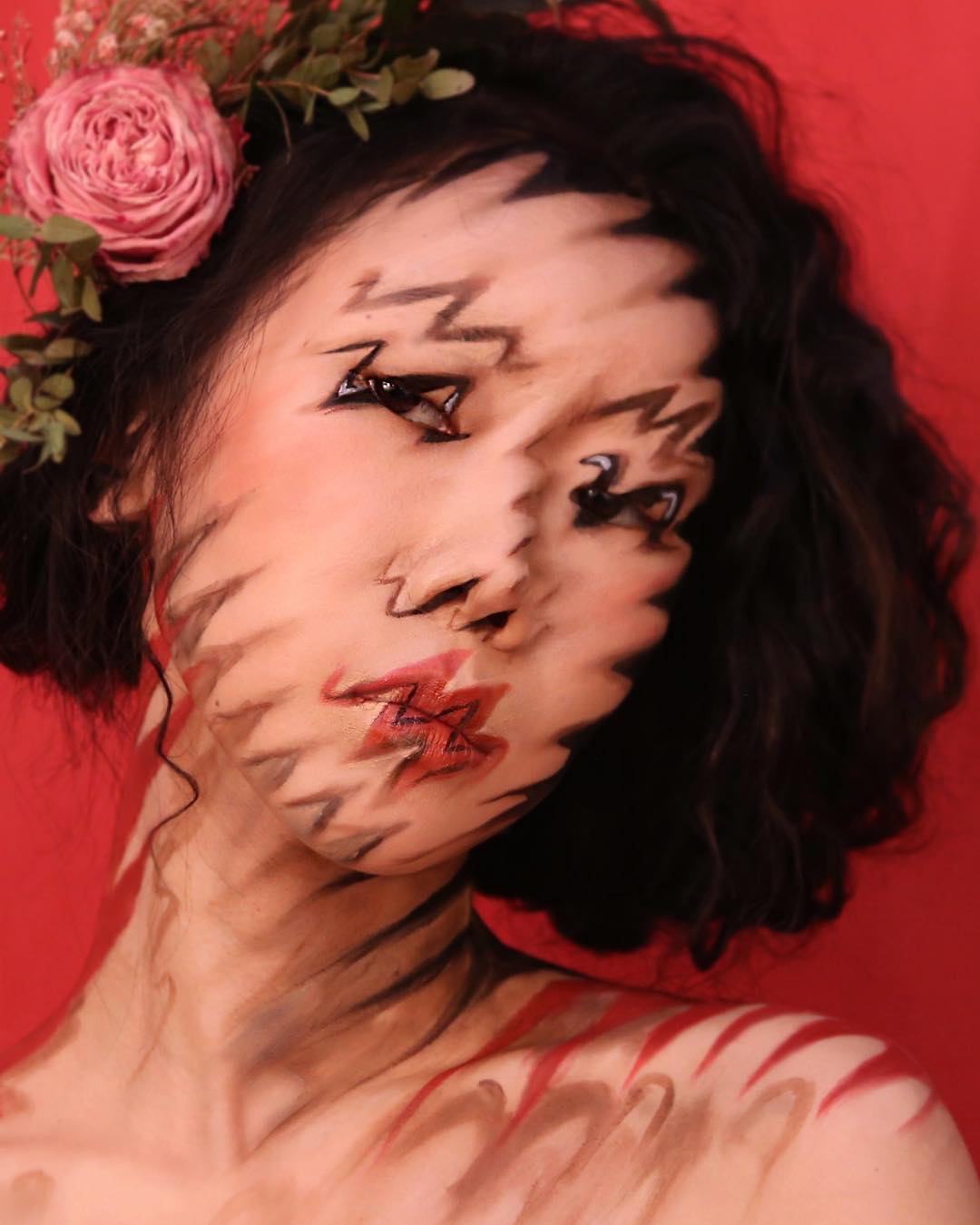 Фотография: Прекрасные химеры: визажист из Кореи взрывает мозг оптическими иллюзиями макияжа №55 - BigPicture.ru