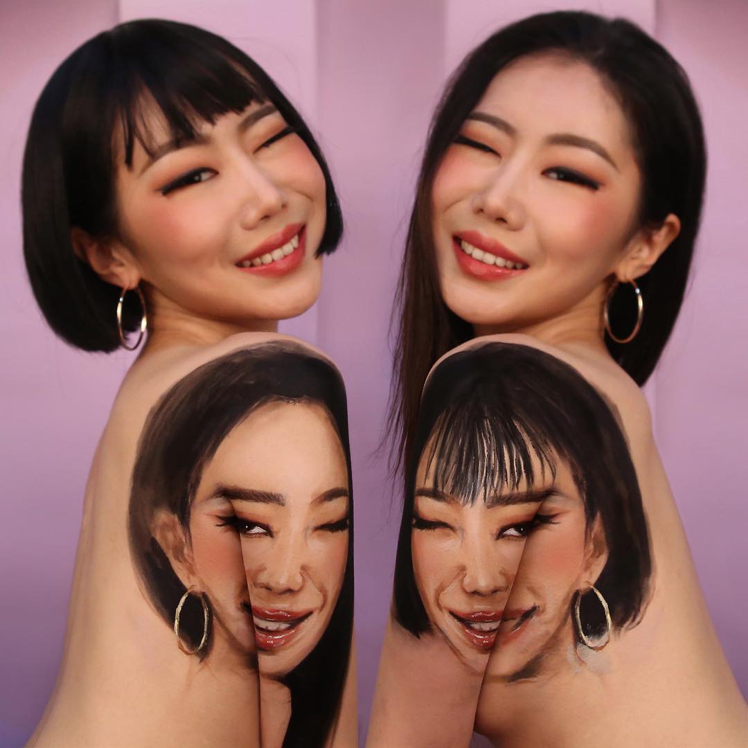 Фотография: Прекрасные химеры: визажист из Кореи взрывает мозг оптическими иллюзиями макияжа №56 - BigPicture.ru