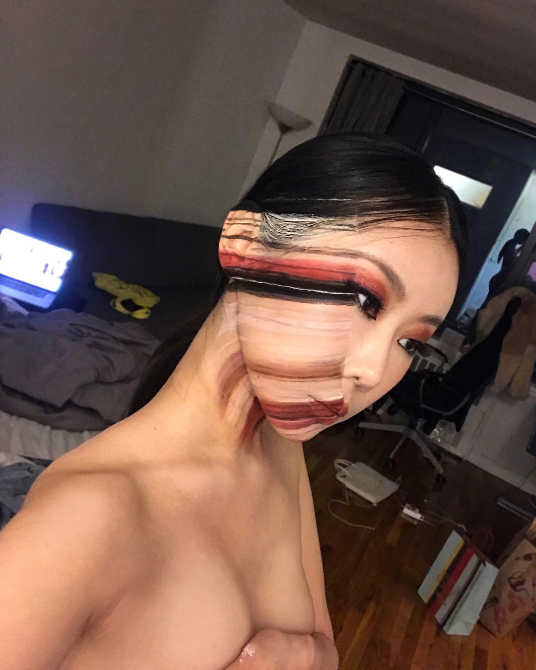 Фотография: Прекрасные химеры: визажист из Кореи взрывает мозг оптическими иллюзиями макияжа №71 - BigPicture.ru