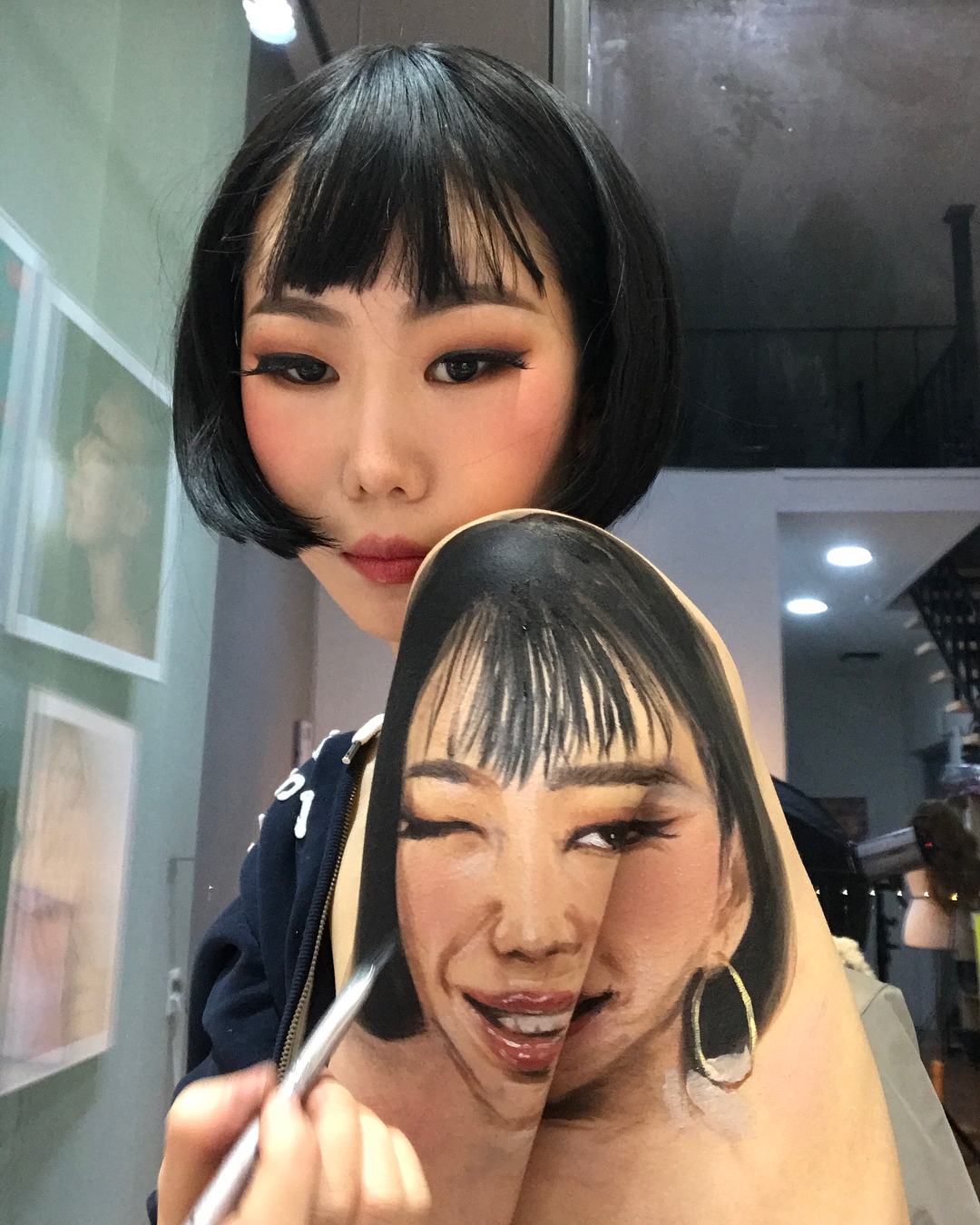 Фотография: Прекрасные химеры: визажист из Кореи взрывает мозг оптическими иллюзиями макияжа №74 - BigPicture.ru