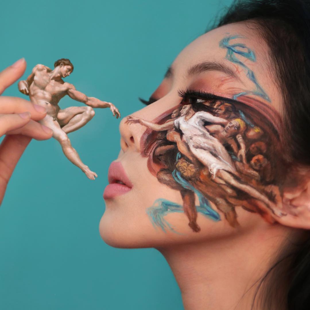 Фотография: Прекрасные химеры: визажист из Кореи взрывает мозг оптическими иллюзиями макияжа №82 - BigPicture.ru