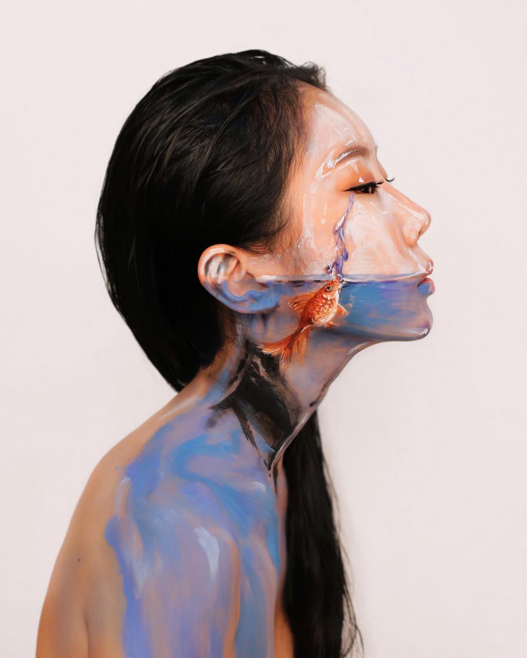 Фотография: Прекрасные химеры: визажист из Кореи взрывает мозг оптическими иллюзиями макияжа №86 - BigPicture.ru