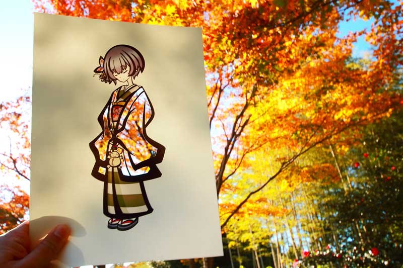 Фотография: Японская художница раскрашивает свои иллюстрации с помощью самой природы №5 - BigPicture.ru
