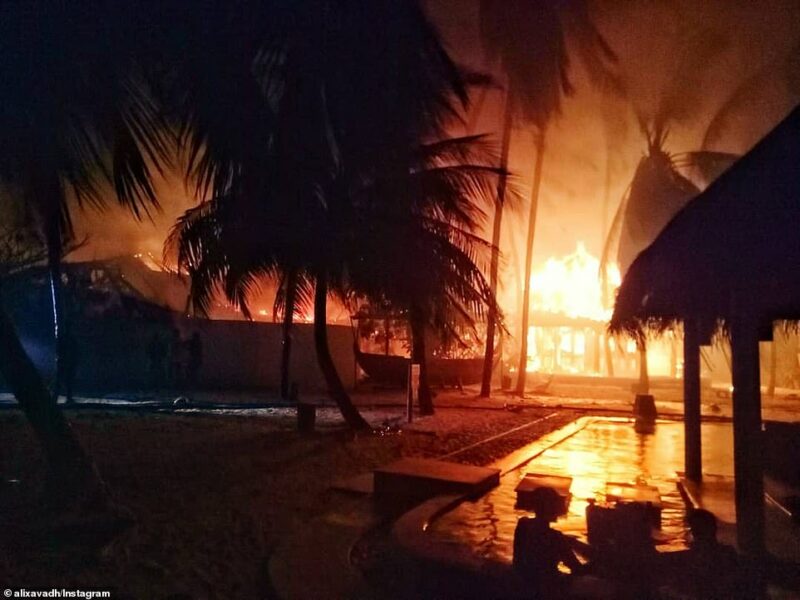 Фотография: Ад посреди рая: как шикарный отель на Мальдивах превратился в огненную ловушку для отдыхающих №1 - BigPicture.ru