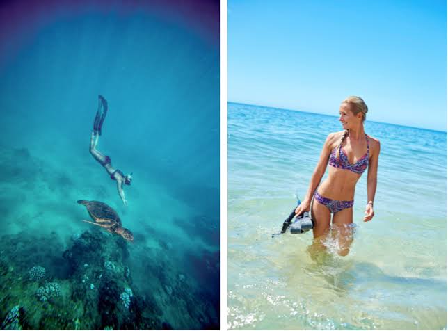 Фотография: Красавица и чудовища: смелая модель с Гавайев спасает белых акул №3 - BigPicture.ru
