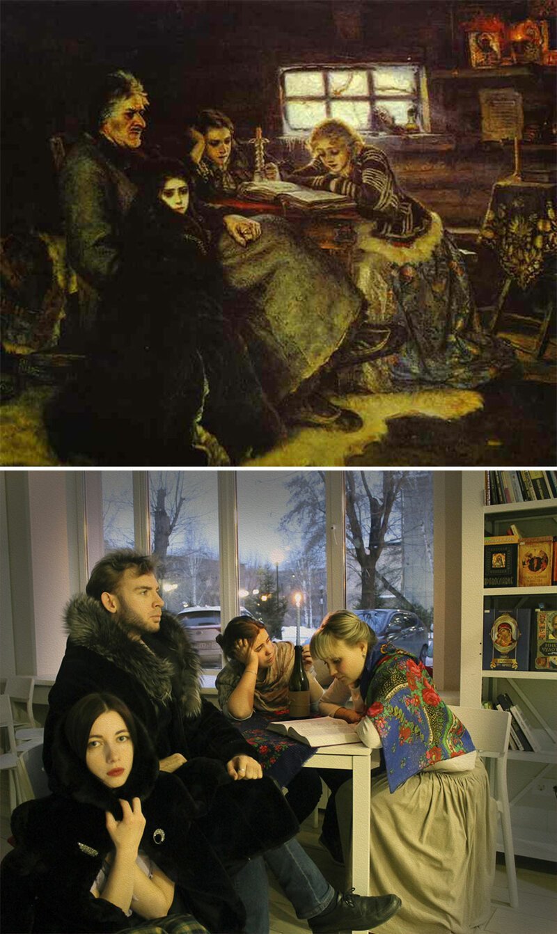 Фотография: Пользователи ВКонтакте пересоздали картины эпохи классицизма №31 - BigPicture.ru