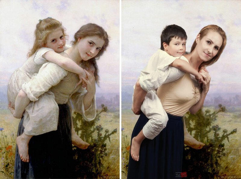 Фотография: Пользователи ВКонтакте пересоздали картины эпохи классицизма №50 - BigPicture.ru