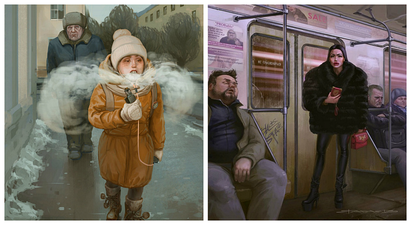 Фотография: В шутку и всерьез: гротеск и реализм в картинах Михаила Вачаева №1 - BigPicture.ru